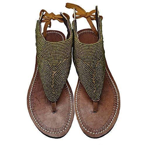 beaded gladiator sandals