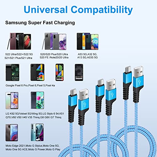 Short Android Charger Cable For Google Pixel 6 Pro/6A/6 7 Pro/5/5A 4/4A/4Xl 3/3A/3Xl 2/2Xl Xl,3Pack Usb Type C Cable 3Ft Fast Charging Cord For Samsung Galaxy Z Fold 4 S23 S22 A13 A53 Note20 S21 S20 #TOP6