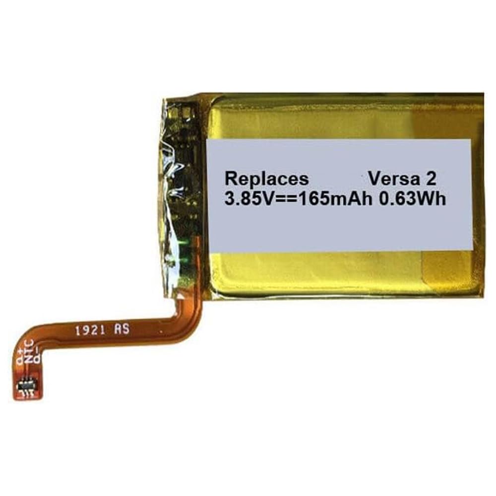 MPF Products 165mAh LSSP281928 Battery Replacement Compatible with Fitbit Versa 2 Fitness Smartwatch FB507
