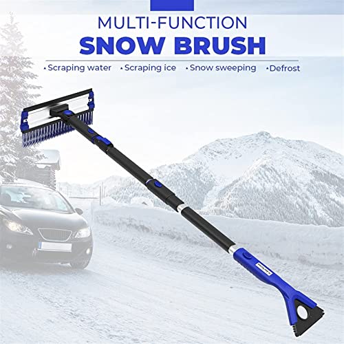 Cepillo de nieve extensible XMING de 21 a 47 pulgadas con raspador giratorio de 270° para coche