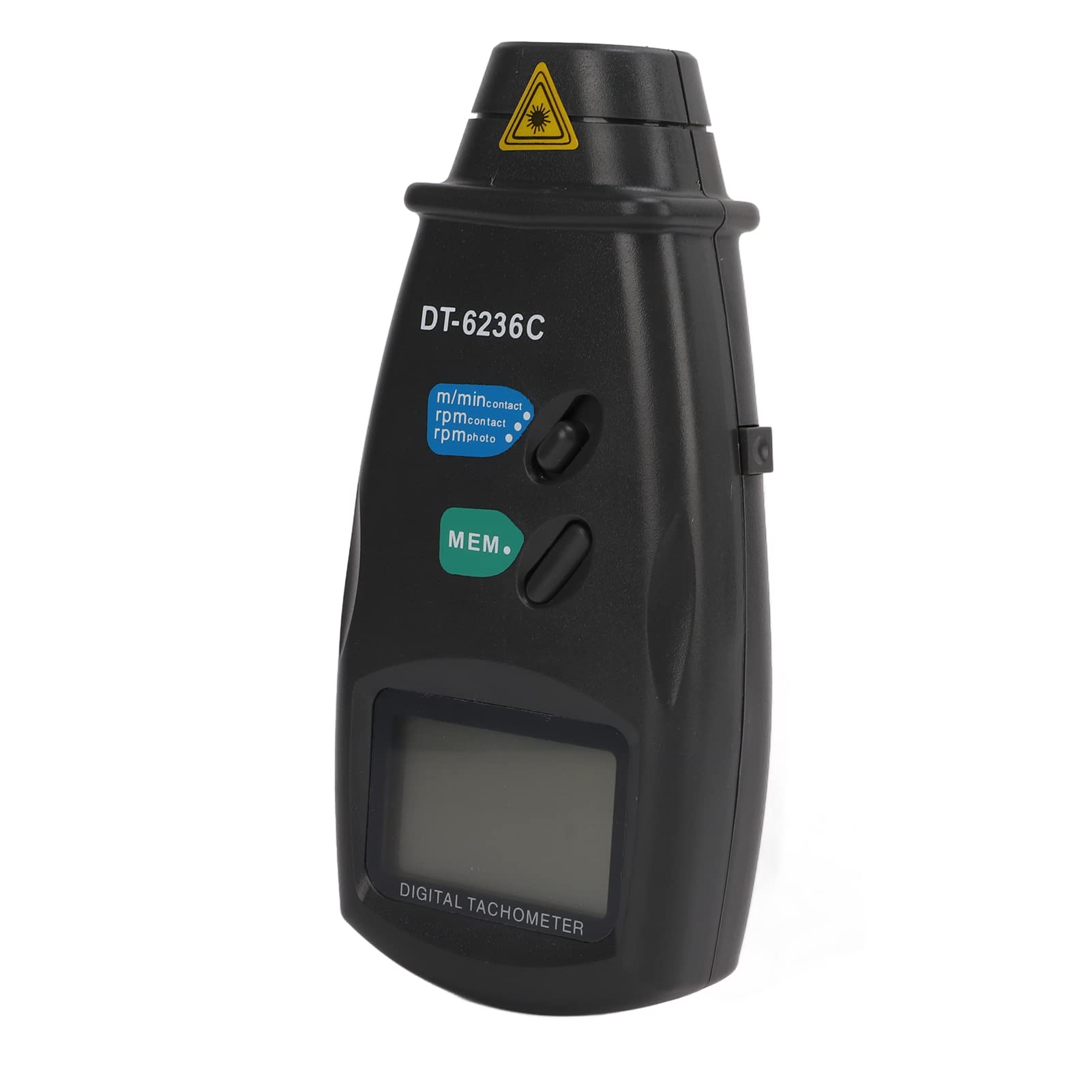 Tacómetro digital 2 en 1 optoelectrónico fotoeléctrico táctil no táctil RPM medidor medidor DT6236C ABS velocidad rotacional velocidad lineal longitud probador para cuchillas de