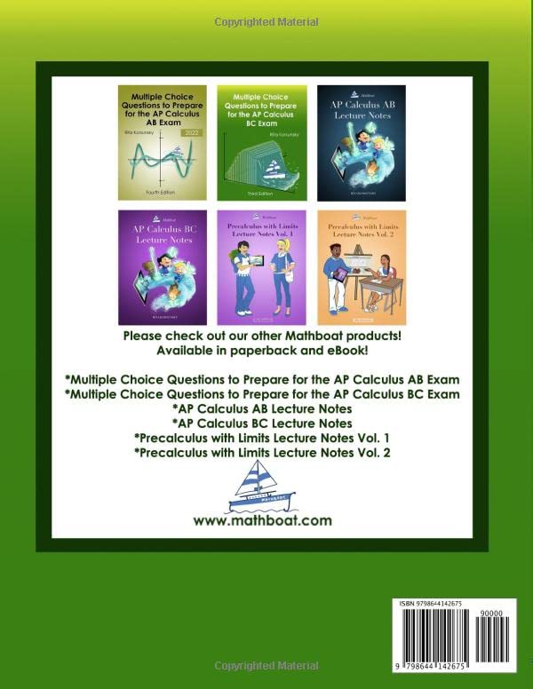 Multiple Choice Questions To Prepare for the AP Calculus BC Exam: 2021 AP Exam Preparation Workbook - Image 2