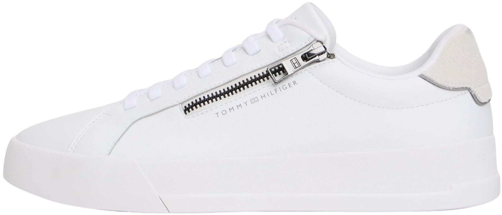 Tommy Hilfiger Herren Cupsole Sneaker Court Zip aus Leder