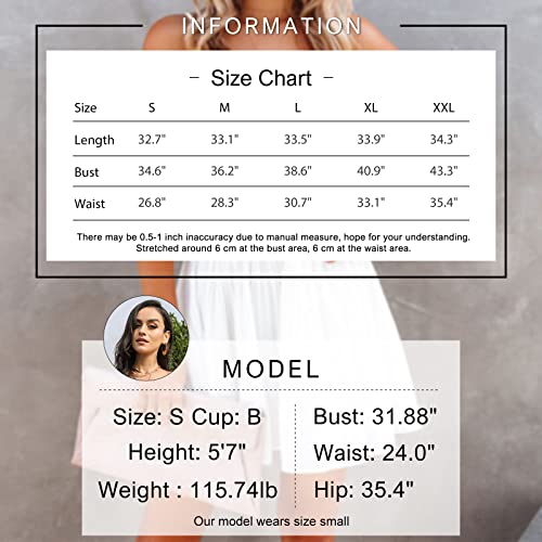 Exlura Womens Spaghetti Strap Pleated Short Jumpsuit Sleeveless Flowy Playsuit Rompers #TOP6