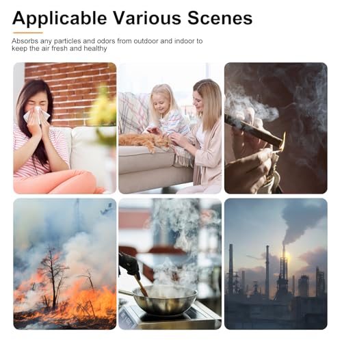 2 Pack Max Replacement Filter Compatible with MAX, MAGE, MAGE PRO Models, and Sans, Air-Honati, Compass Home Smart, Taylor Swoden, Cuckoo CAC-J1510FW, Rosewill RHAP-20001/20002 Air Purifiers - Image 7