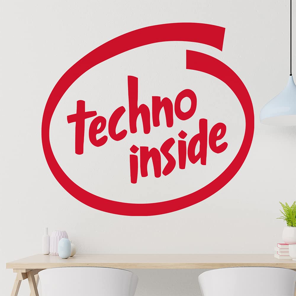 Techno Inside – Adesivi 10x11 Cm Multicolore – 15 Fogli Neon E Cromati – Per Interni/Esterni E Auto