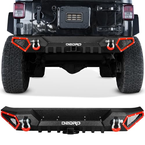 Image of OEDRO Rear Bumper Fits for 07-18 Jeep Wrangler JK JKU 4 /2 Doors