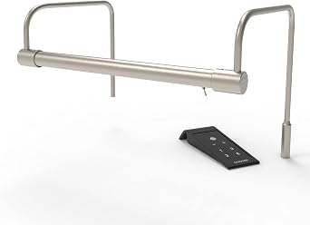 Cocoweb 12" Tru-Slim LED Picture Light in Satin Nickel with Plug-in Adapter and Remote Control