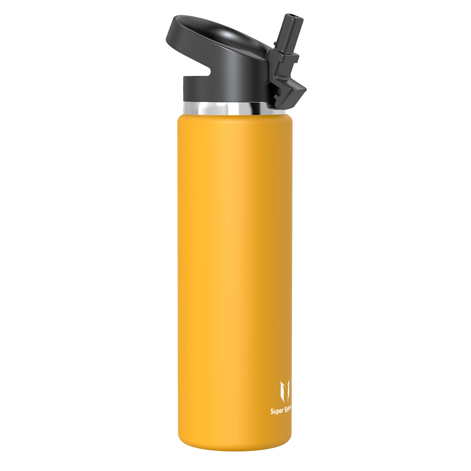 Super Sparrow Borraccia Termica - 500ml, 750ml, 1L - SwivelSip Inox Bottiglia - Senza BPA Borracce Termiche, Borraccia Bambini Ergonomica per Scuola, Sportiva, Bici, Campeggio, Palestra