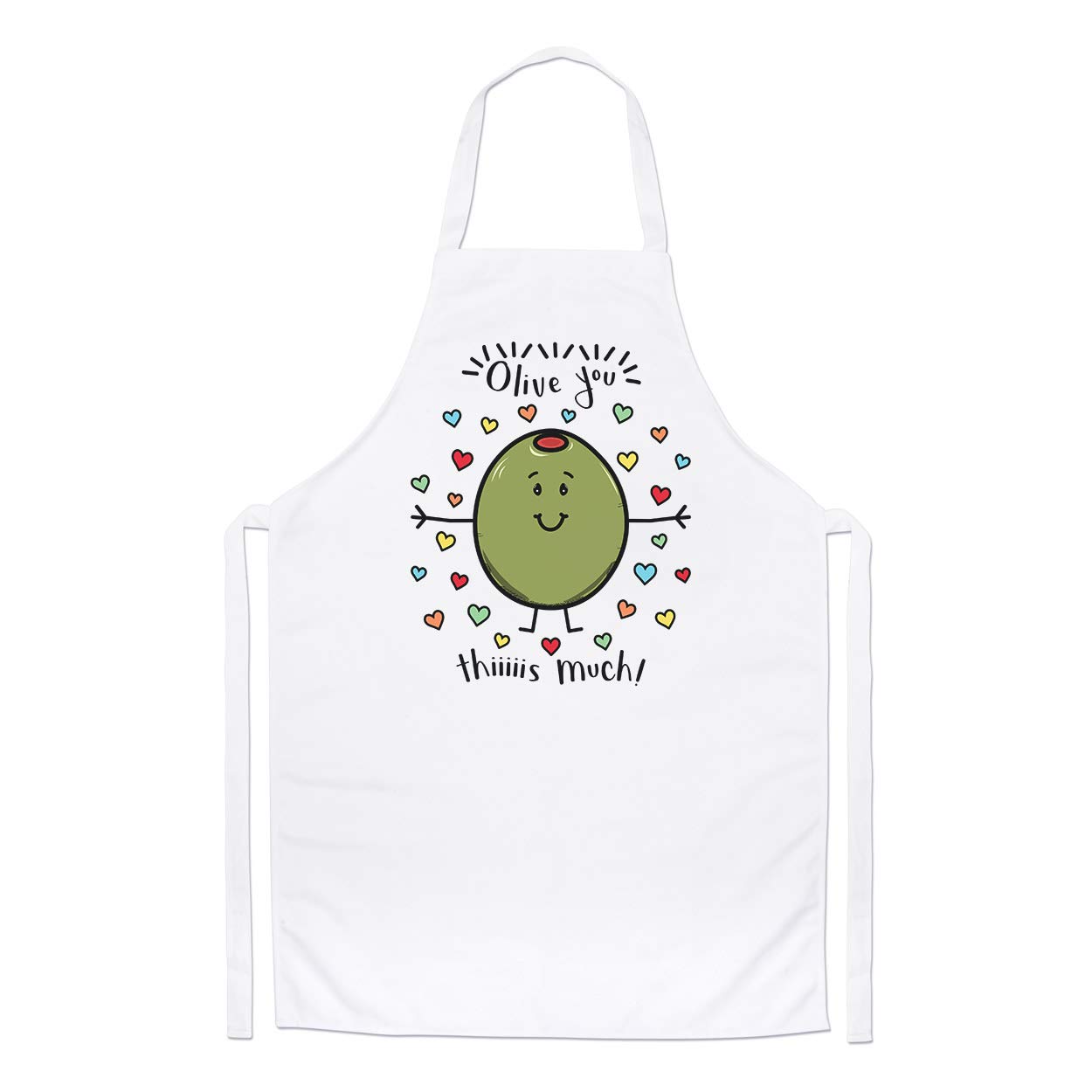 Olive You This Much Chefs Apron