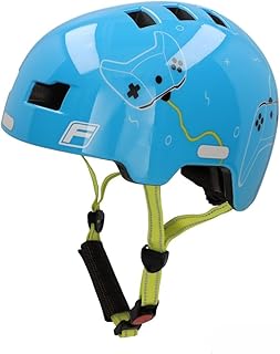 FISCHER BMX Kids Bicycle Helmet Dirt Bike Helmet Plus with Integrated LED Rear Light