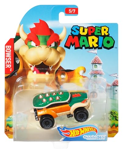 Hot Wheels Super Mario Bowser vehículo escala 1:64 miniatura 5