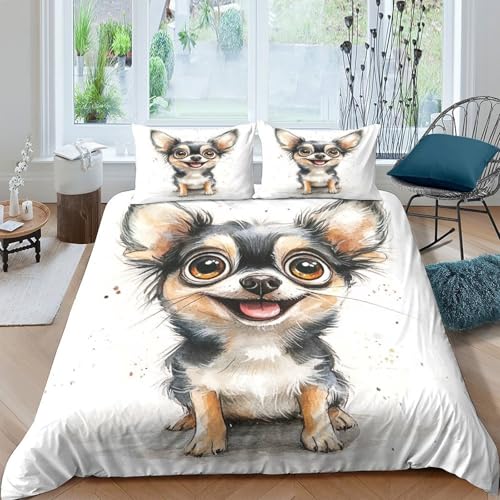Parure de lit chat 3D housse de couette enfant 200x200 microfibre résistante douce