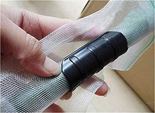 Greenhouse Plastic Tarp Snap on Clamps for 1-1/4 Inch (32mm) OD Round Roll Bar Pipe (Outside Diameter, 1 Inch Inside Diameter), Plastic Clamps, Greenhouse Plastic Clips (20 Pieces)