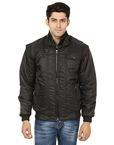 Image of TrapNation Men's Solid Regular Jacket Jerkin Storm