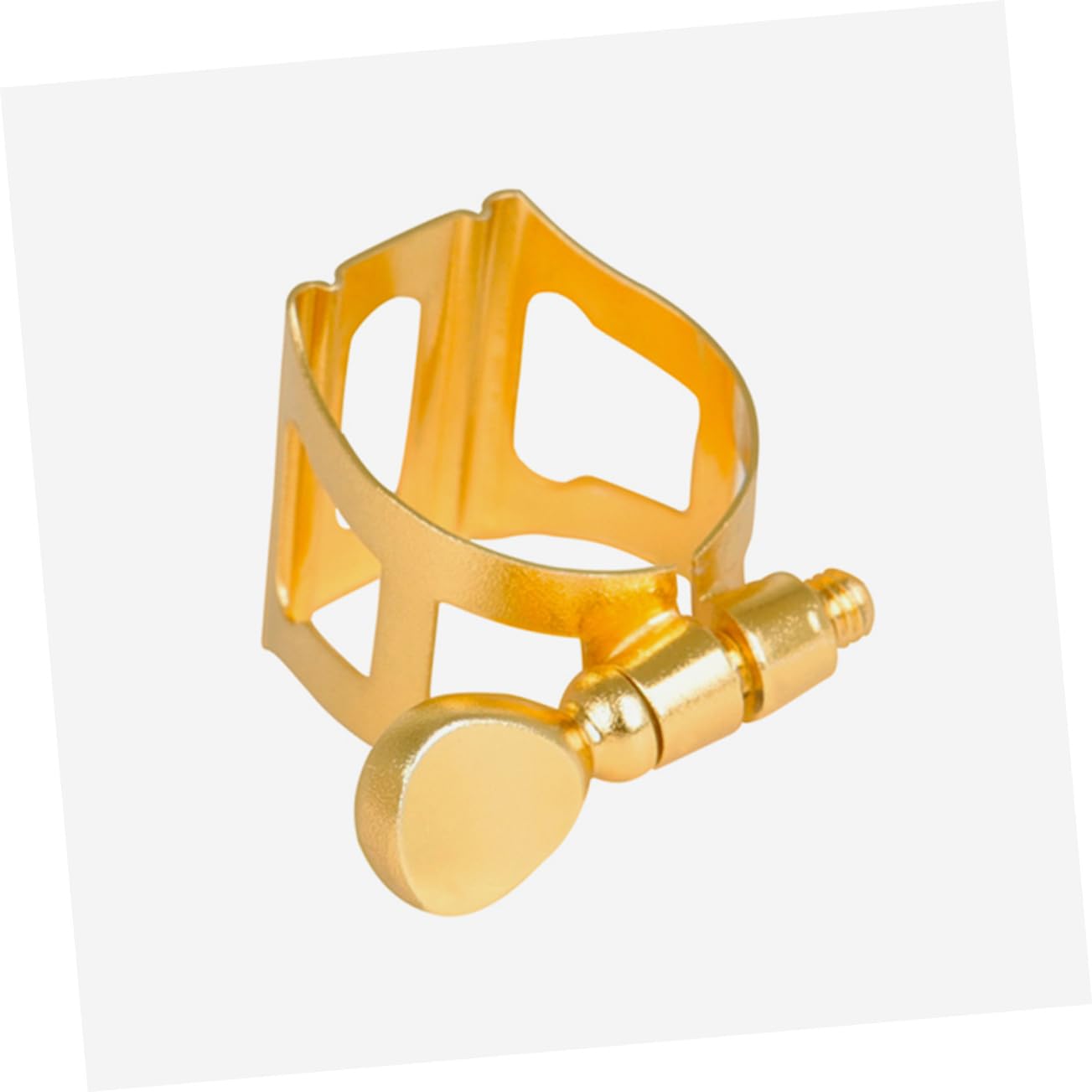 Mikinona Altsaxophon mit Schutzkappe aus Metall und Stoff Mundstück Satz Clip Zubehör Silbertuch für Professionelle Spieler für Holzblasinstrumente für Besteck