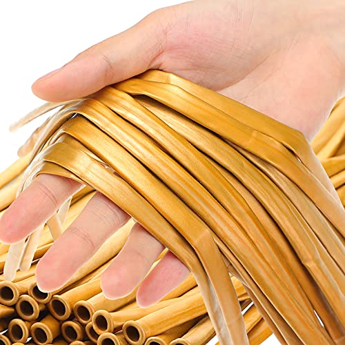 Image of Skylety 50 Pieces Long Balloons 260 Twisting Animal Metallic Latex Balloons DIY Modelling for Birthday Wedding Engagement Magic Anniversary Festival Party Decoration(Golden)