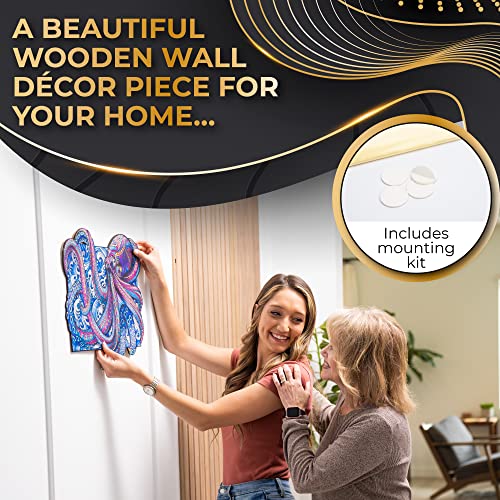 Zenchalet Sea Octopus Jigsaw Puzzles For Adults 200 Piece - Unique Wooden Puzzles thumb #3