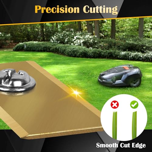 36-delige set robotmaaiermessen voor Worx, reservemes van roestvrij staal en titanium met schroeven, grasmaaiermes, robotmaaier, accessoires, compatibel met Worx Landxcape Einhell robotmaaier - Afbeelding 5