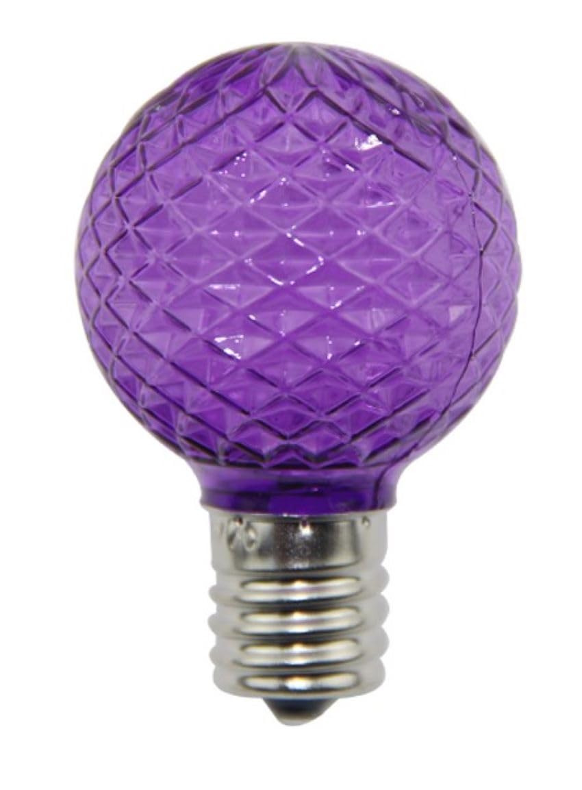 Norman Lamps LEDG40E17-PURPL Christmas LED Bulb