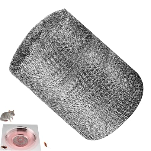 Stainless Steel Mesh Roll – Double Layer pesst controll Wire Screen Sheet | Flexible Mice Fill Netting Barrier, Garden Vents and Outdoor Holes roodent Block Cover for Preventing Squirrel