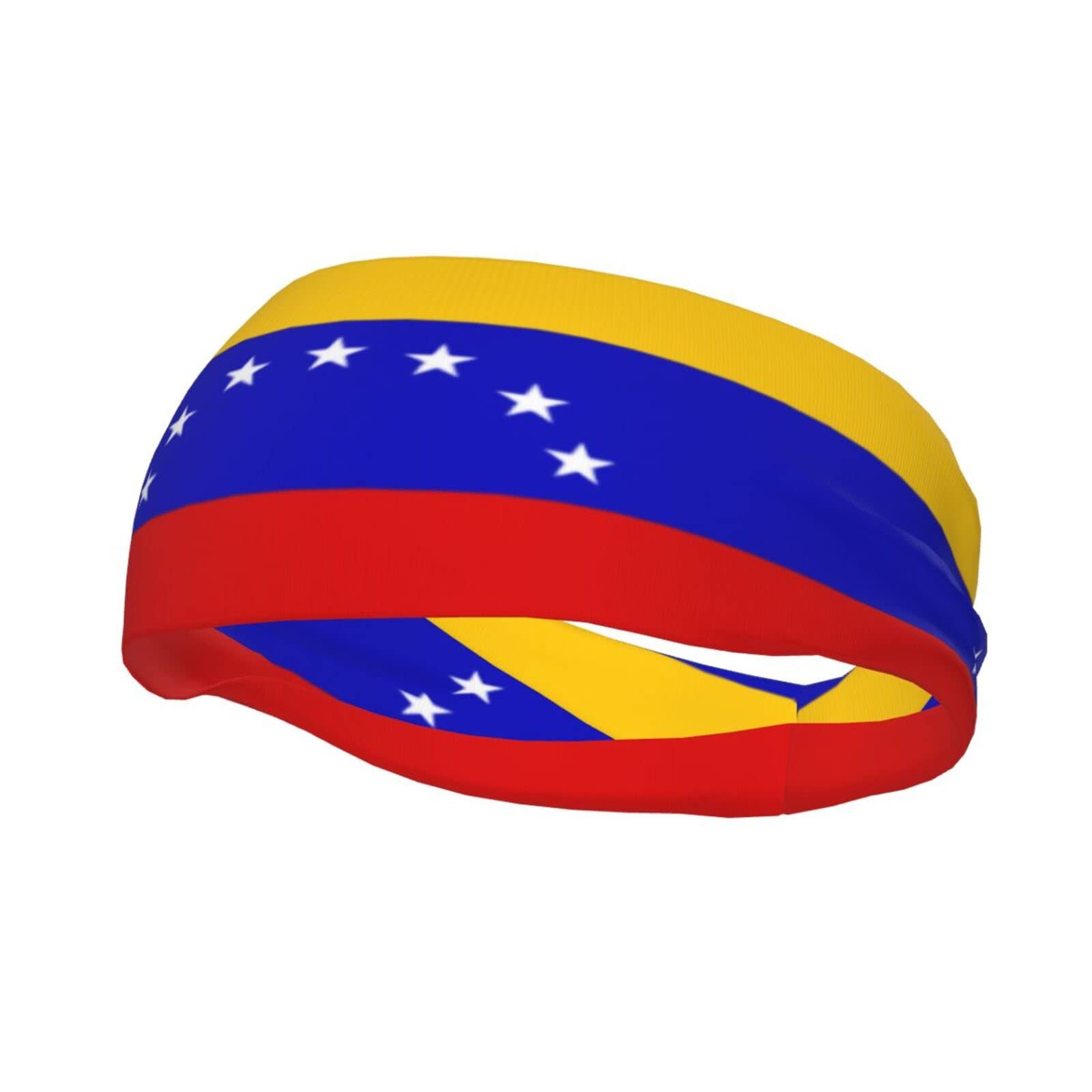 Venezuela Flag Sports Headbands Lightweight Hairband Stretchy Moisture Wicking Workout Sweatbands for Men Women
