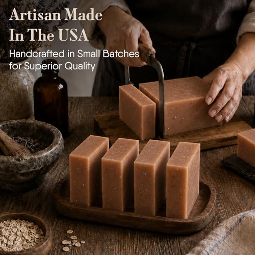 Image of 360Feel Handmade Castile Soap - Oatmeal Milk & Honey, 5 oz, 4-Pack