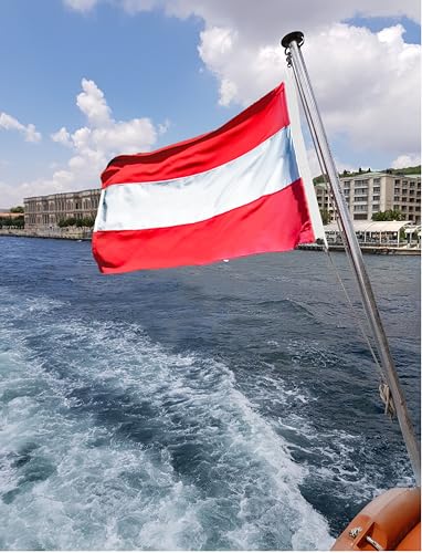 Drapeau de bateau Vorarlberg résistant au vent fort accessoire durable pour mât de navire - 2
