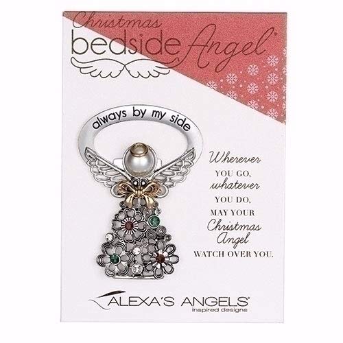 Alexa's Angels Roman 2.5" RHD Christmas Bedside Angel Crystal Accent- Bedside CARDING