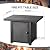 OutVue 32 Inch Propane Fire Pit Table, Outdoor Gas Fire Pits with 2 Drink Holders, Lid & Lava Rock, 50000 BTU Firepit for Dinning, Party in Outside, Patio, Garden or Yard