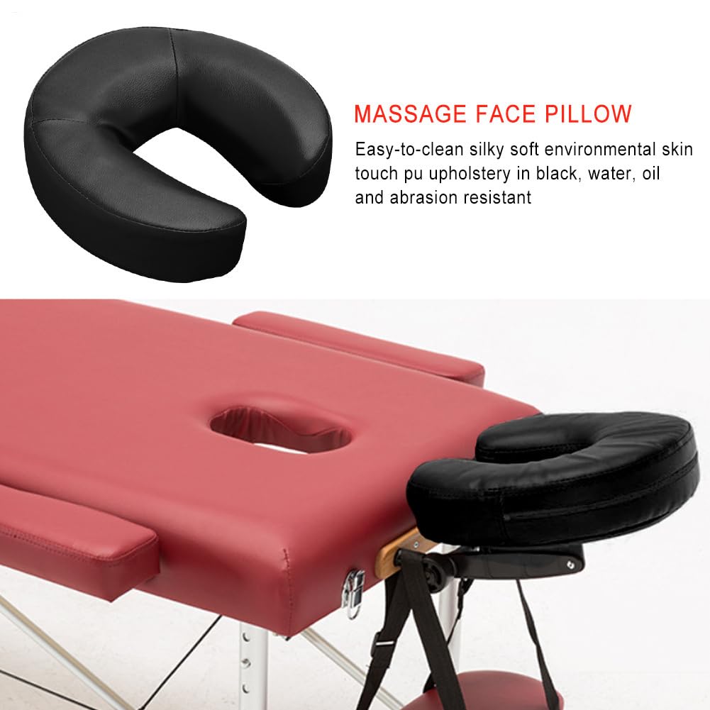 Face Cradle Pillow - Almohada ergonómica de espuma viscoelástica para soporte de cabeza, acolchado y cómodo | Ideal para masajes faciales, aplicaciones de spa, relajación, viajes en ca