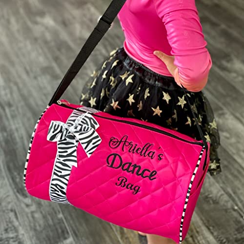 Personalized Dance Ribbon Duffel Bag With Custom Name Embroidery4