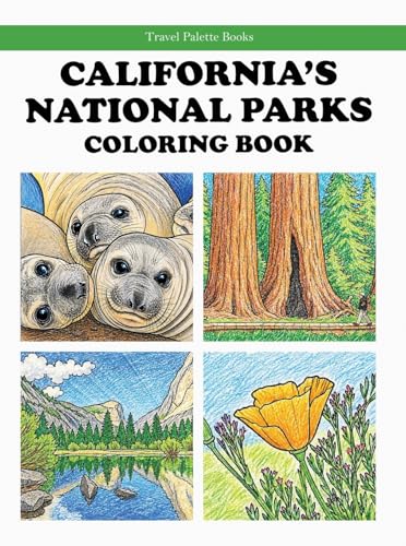California’s National Parks Coloring Book (Travel Palette Coloring Books)