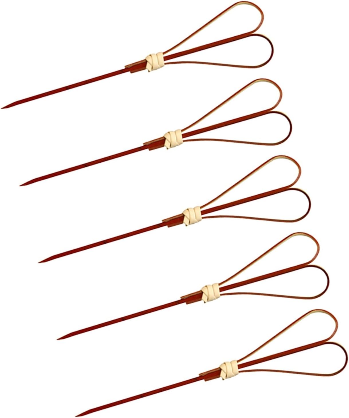 Cocktail Picks 500pcs Scissors Shaped Cocktail Picks Bamboo Sticks Vintage Red Toothpicks