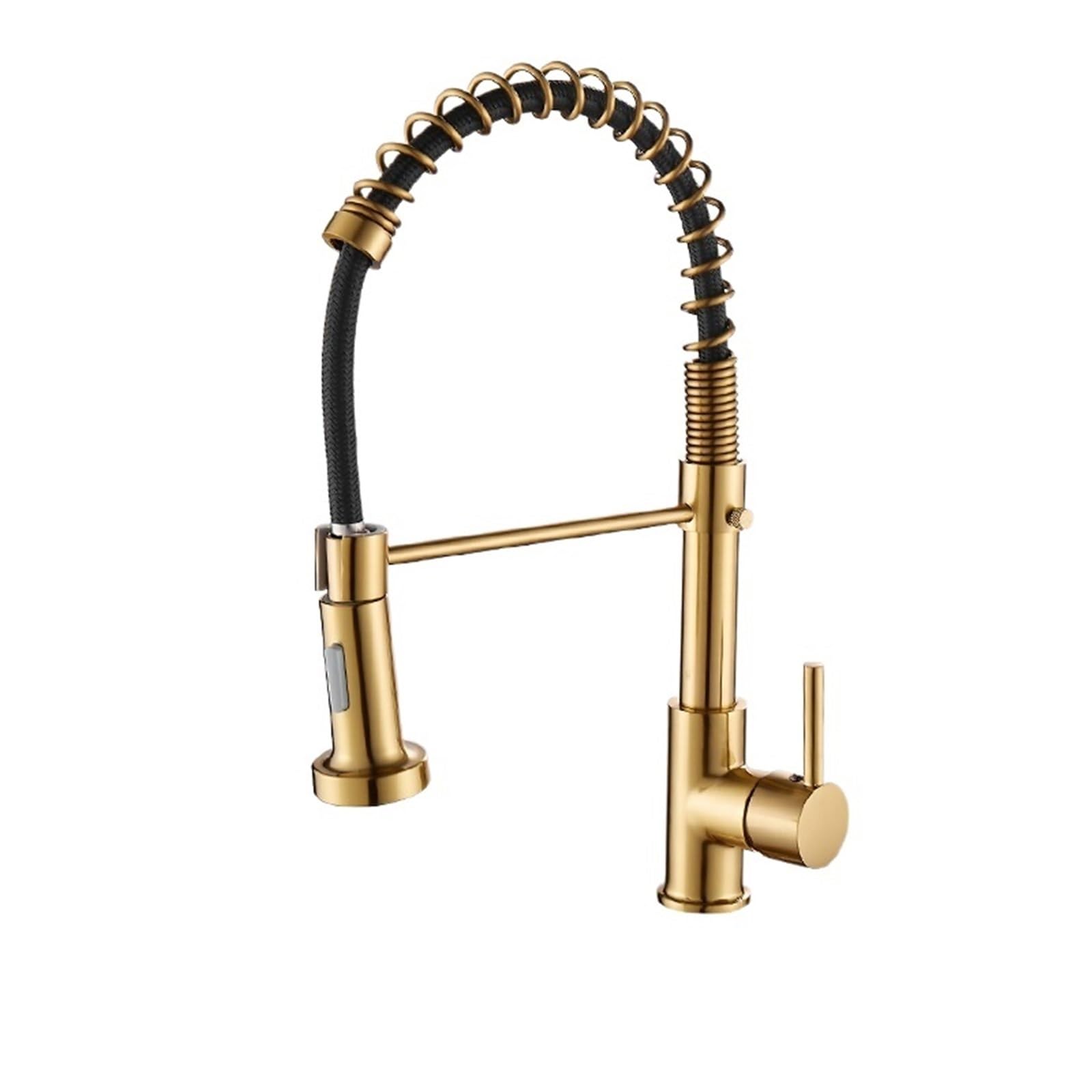 Yjyjy Kitchen Taps Deck Mounted Flexible Kitchen Faucets Pull Out Mixer Tap Hot Cold Kitchen Faucet Spring Style With Spray Mixers Taps