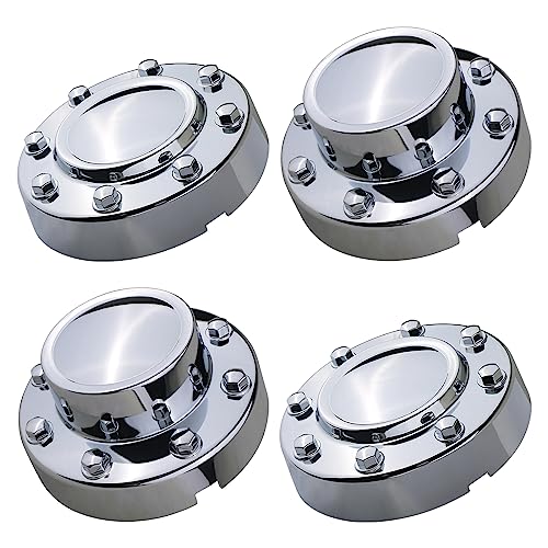 TQPONLY Chrome Dually Wheel Center Cap | Compatible with 2011-2018 Dodge Ram 3500 Accessories | Front & Rear Side 1-Ton DRW 8 Lug 10 Hole Alloy Wheel