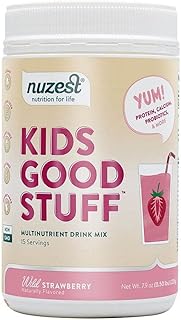 Nuzest - Kids Good Stuff - Vegan Smoothie Mix - Multivitamin Nutritional Supplement Protein Shake - Dairy Free - Supportin...