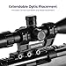 Slim Profile Series 34mm Scope Mount Dual Ring Offset Cantilever Mount,Secure Reliable and Lightweight Aluminum