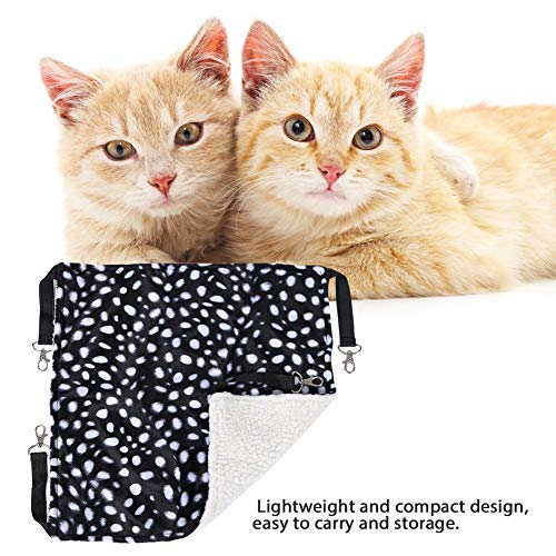 Respirável Durável Confortável Pet Rede Rede,(Lamb wool polka dot, L)