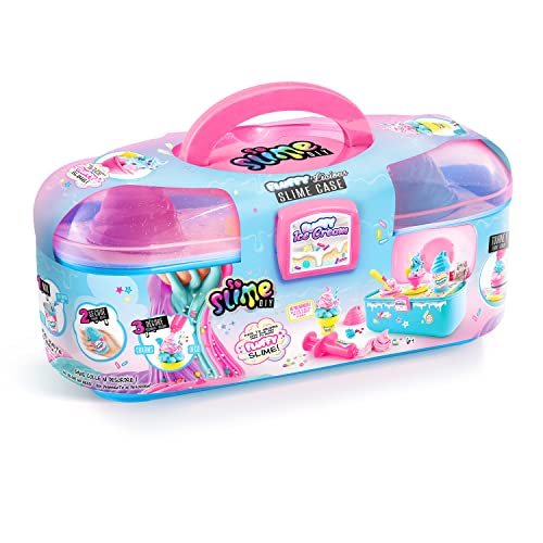 Canal Toys - So Slime DIY - Slime Fluffy Case for Children - DIY Scented Fluffy Slime Kit with Shakers Powders and Decorations - Storage Carry Case Creative Activity 6 Years Plus - SSC206