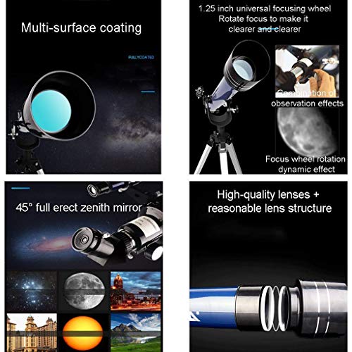 Teleskope für Astronomie Professionelle Stargazing Student Kids Telescope, 45 Grad, voll aufgerichteter Zenith-Spiegel… – Bild 7