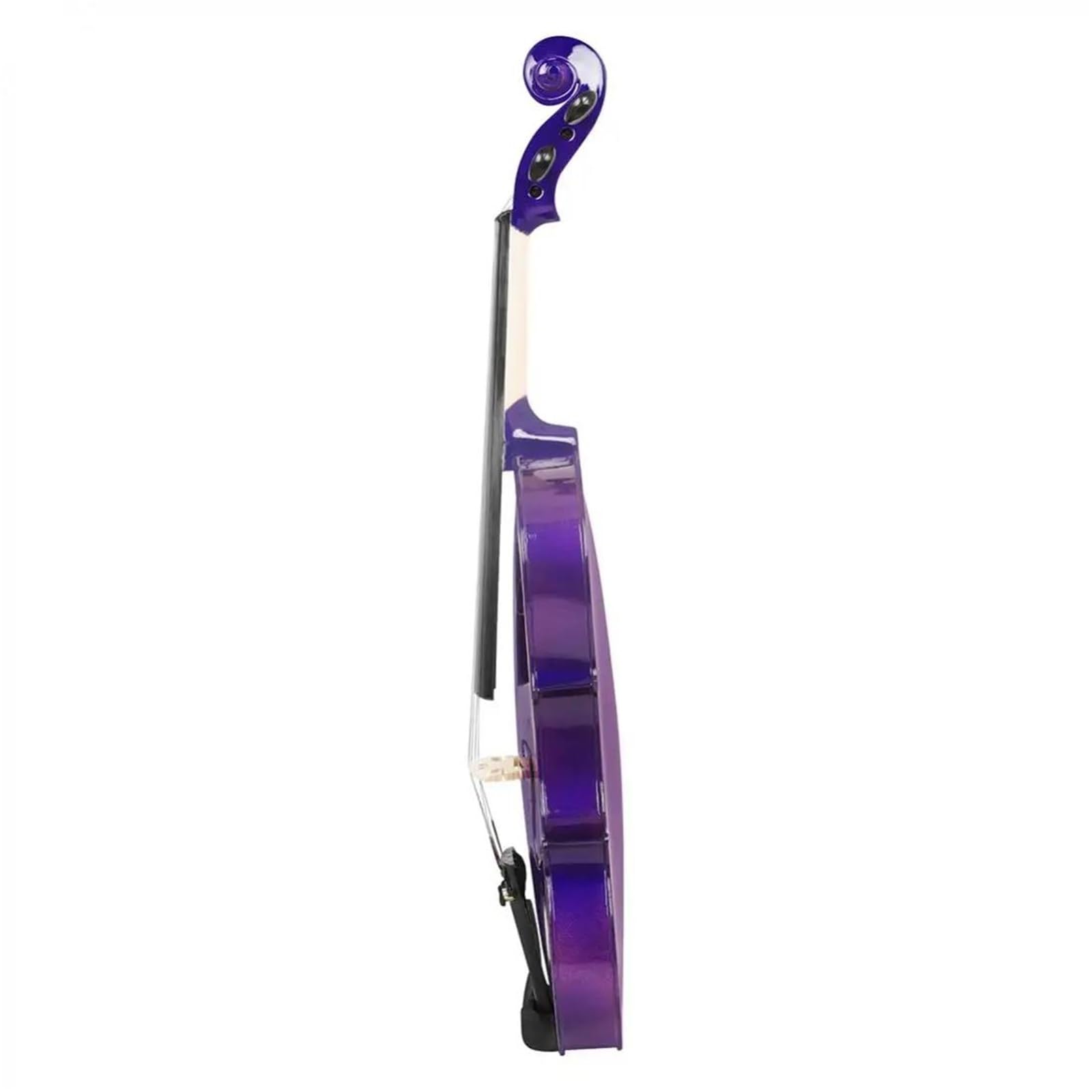 Violino Set Violino Acustico In Legno Massello A Grandezza Naturale 4/4 Per Violino Principiante Con Custodia E Arco Violino Di Colore Viola/Verde(Purple)