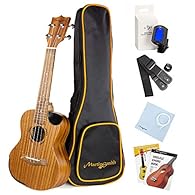 High-Quality Construction: The ukulele is crafted from Sapele wood, offering mahogany-like warmth with enhanced high-end definition, perfect for delivering a rich and balanced sound. Premium Strings: Fitted with Aquila strings, made from Nylgut in It...