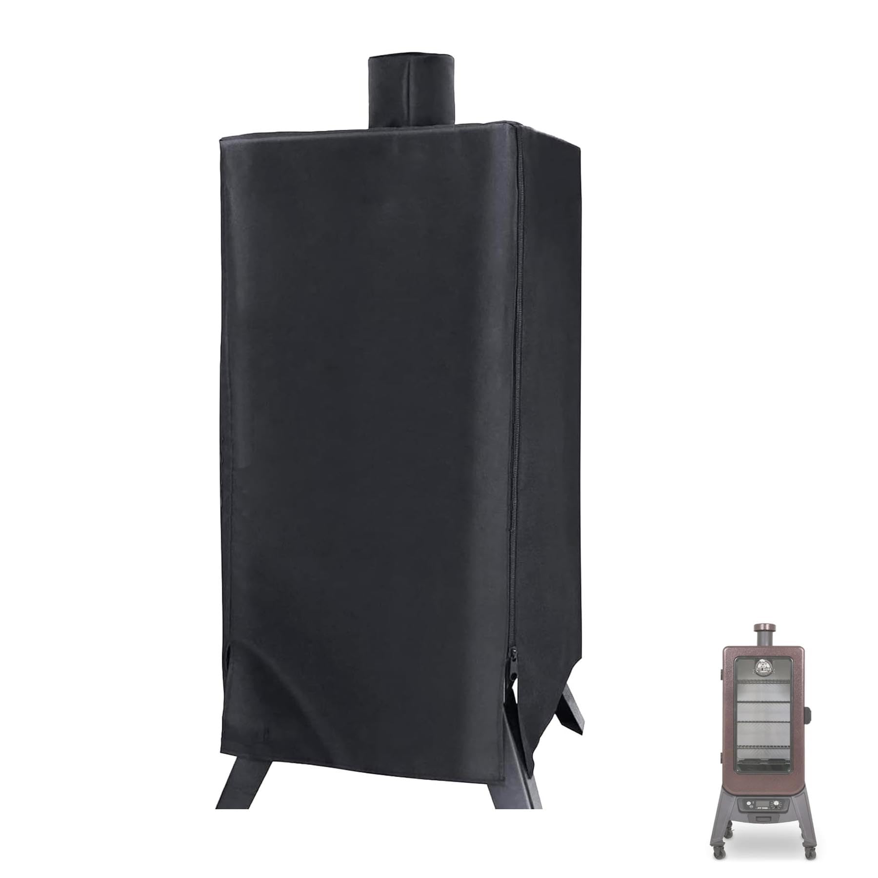 Smoker Cover for Pit Boss 3 Series Vertical Grill, 73351 Pellet Cover for Pit Boss PBV3G1 PBV3P1 PBV3D1 Vertical Smoker Covers, 600D Waterproof Smoker Cover with Zipper, PBV3G1 Smoker Covers - 1