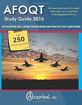 Paperback AFOQT Study Guide 2016 By Accepted, Inc. Book