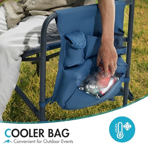 Silla Director Oversized Portal con Cooler, Silla Plegable para Camping Soporta 500 Lbs miniatura 6