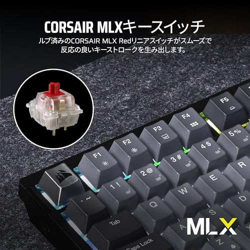 CORSAIR K65 PLUS -Cherry Blossom- ワイヤレスゲーミングキーボード CH-91D431E-JP の商品画像 3