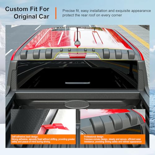 Image of powoq Rear Roof Protector Compatible with 2022-2026 Ford Maverick Truck Cab Roof Protector Replacement for 2022 2023 2024 2025 2026 Ford Maverick Accessories