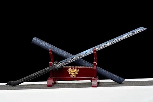 Miniatura 3 de ZPGP - Espada china Kungfu de hoja afilada, dragones de espada ancha azul