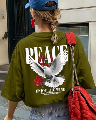 Image of AUSK Womens Cotton T-Shirts || Oversized T Shirts